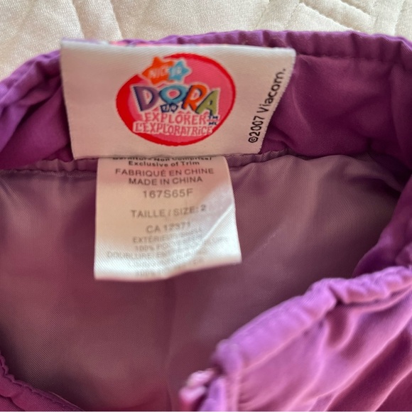 Dora the Explorer Purple Vest Kids Size 2 - Picture 6 of 6